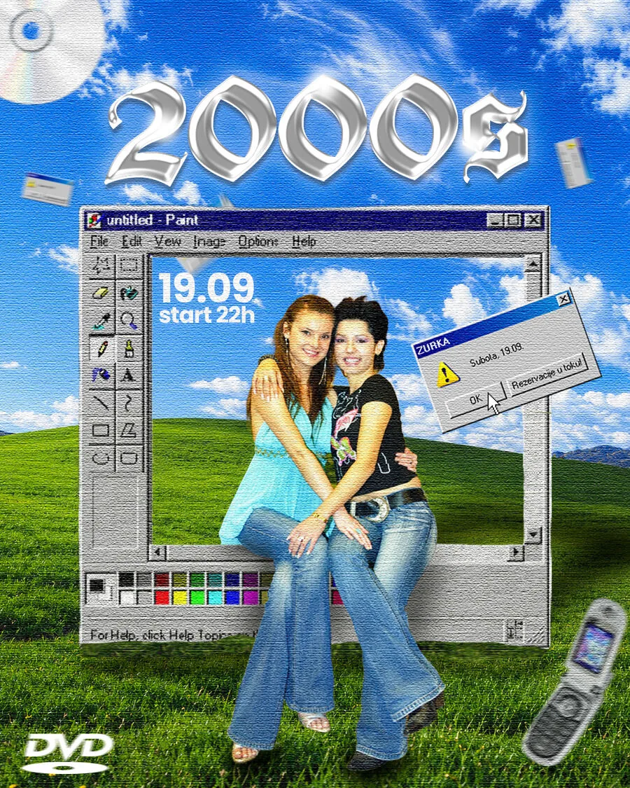2000s Party Poster